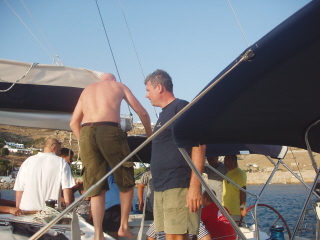 Vladislav making sure the boat is secure